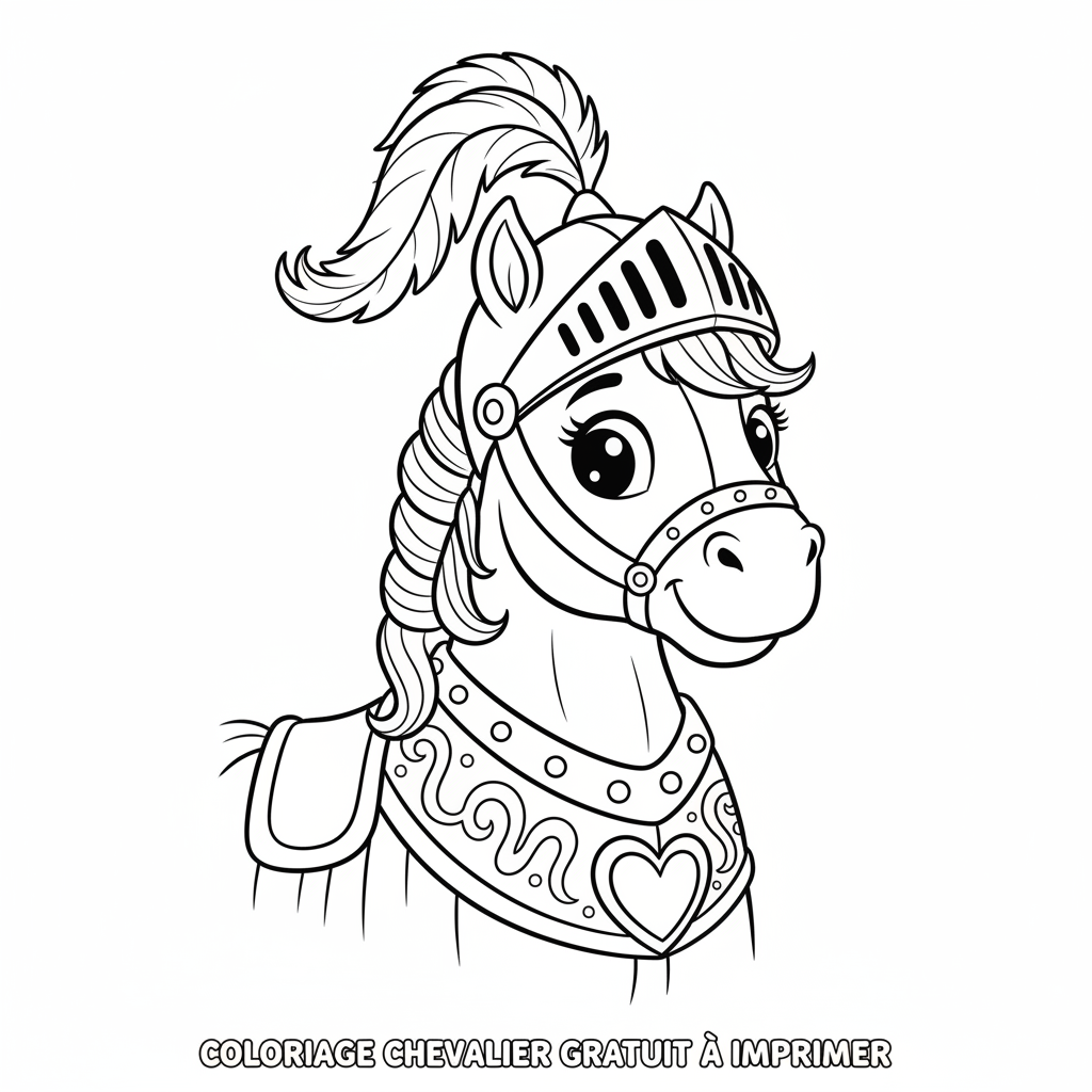Coloriage coloriage chevalier gratuit à imprimer 4