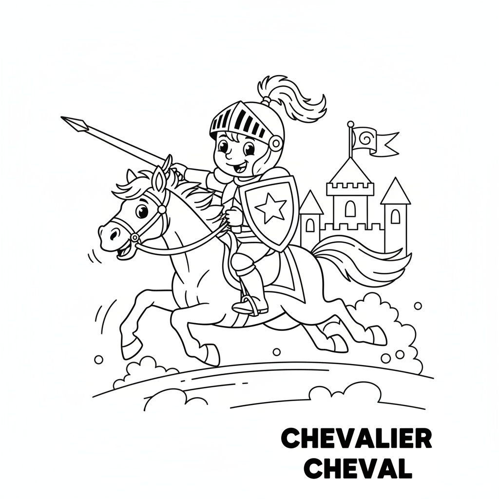 Coloriage coloriage chevalier imprimer 5