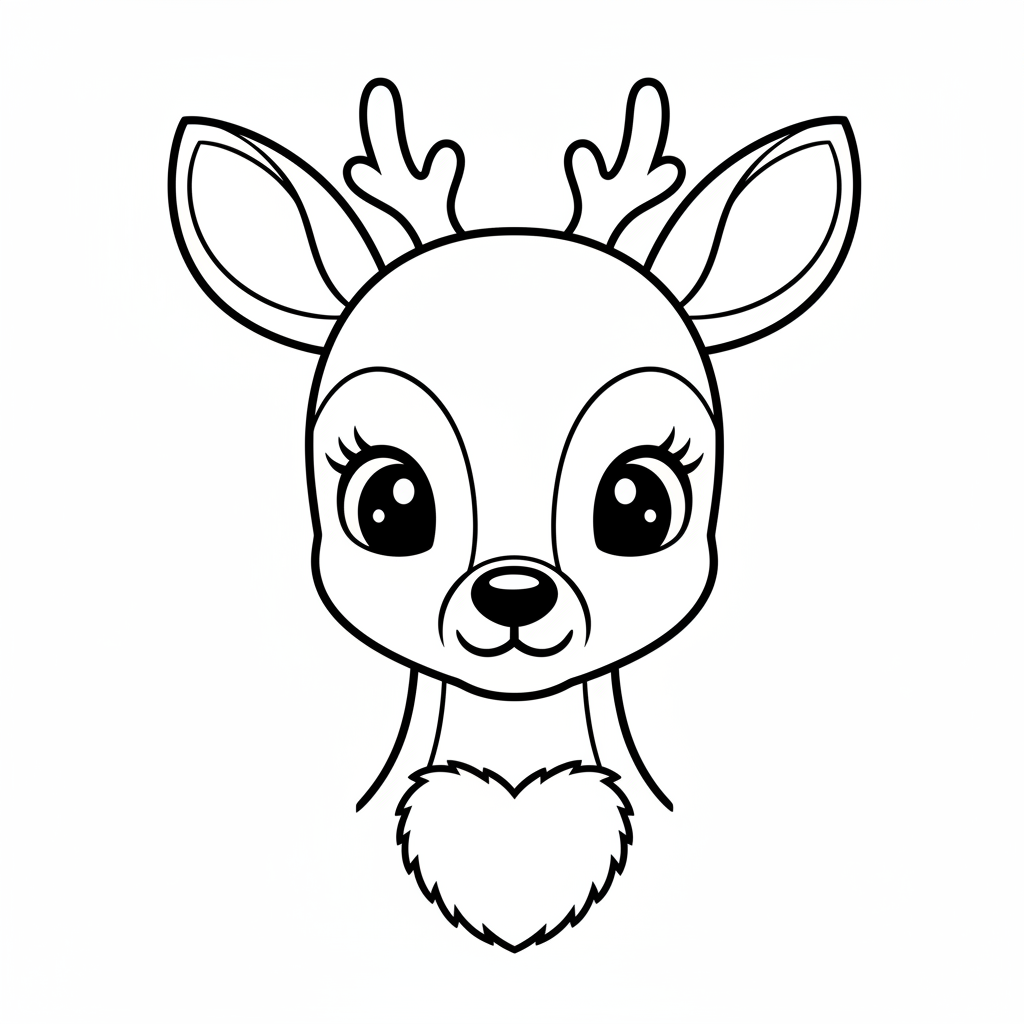 Coloriage coloriage chevreuil 4