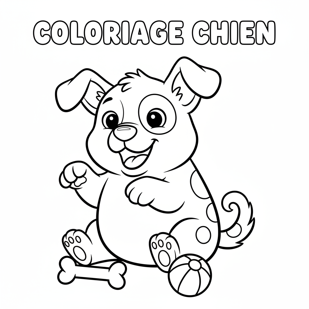 Coloriage coloriage chien à imprimer