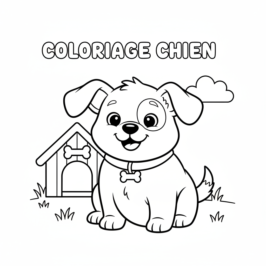 Coloriage coloriage chien imprimer