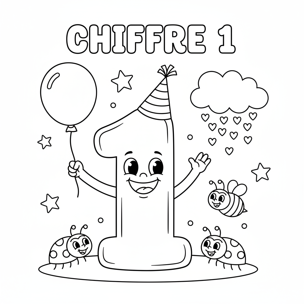 Coloriage coloriage chiffres