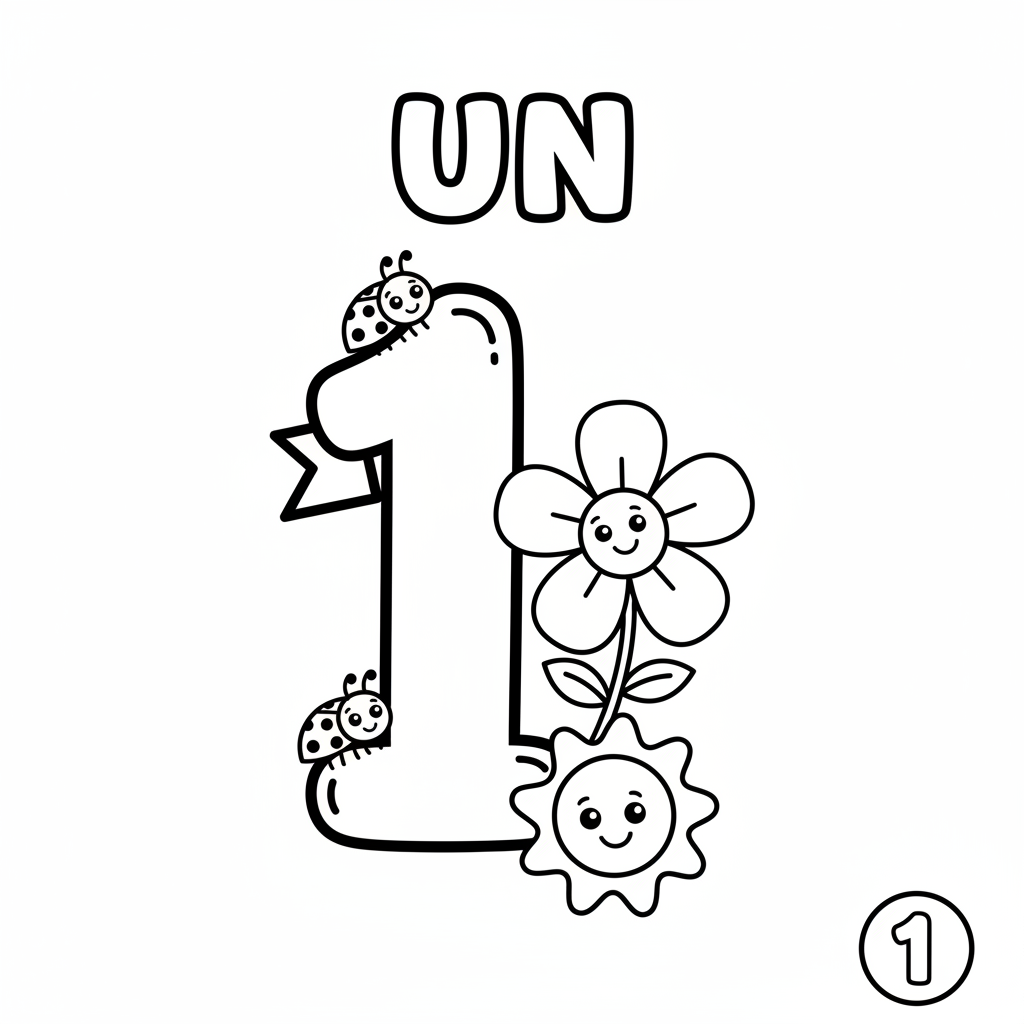 Coloriage coloriage chiffres 1 à 10