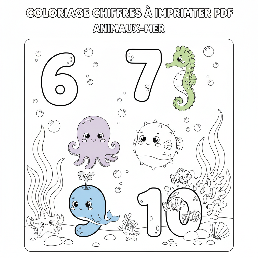 Coloriage coloriage chiffres à imprimer pdf 3
