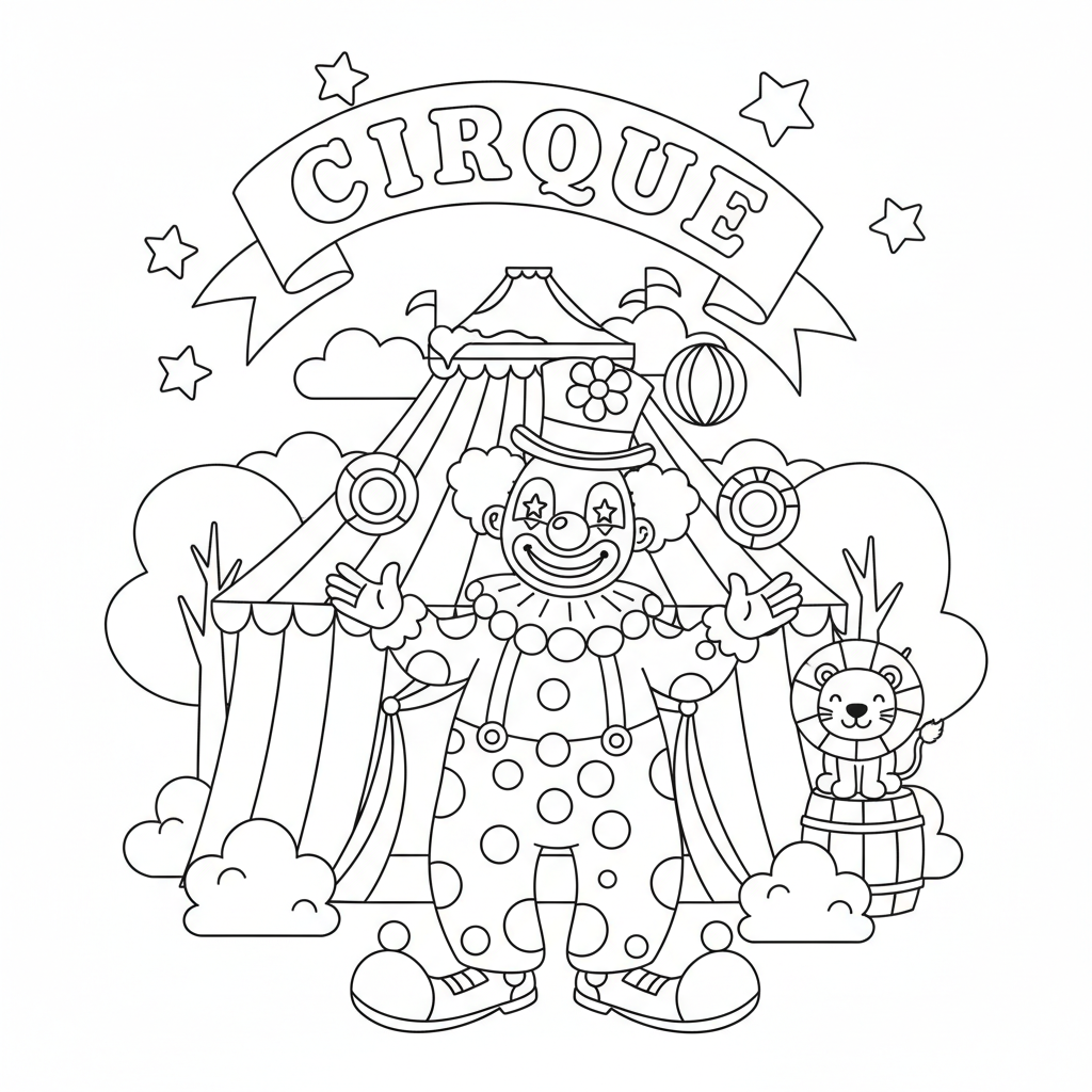 Coloriage coloriage cirque 3