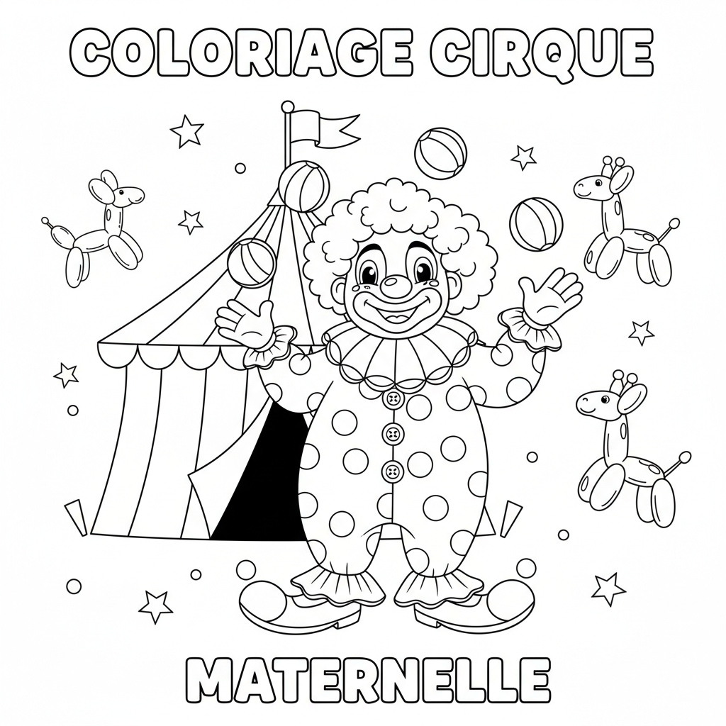 Coloriage coloriage cirque maternelle 2