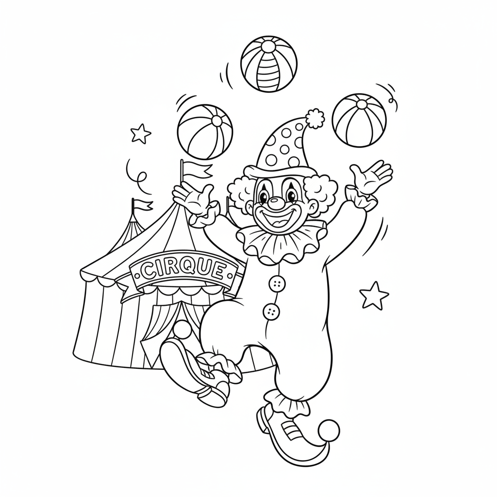 Coloriage coloriage cirque maternelle 5