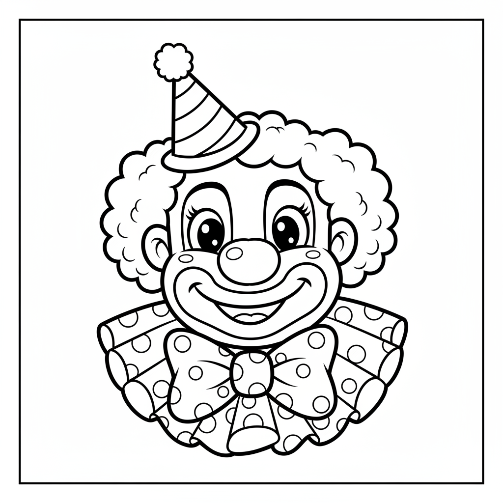 Coloriage coloriage clown maternelle 4