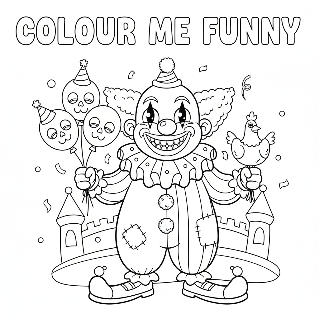 Coloriage coloriage clown tueur