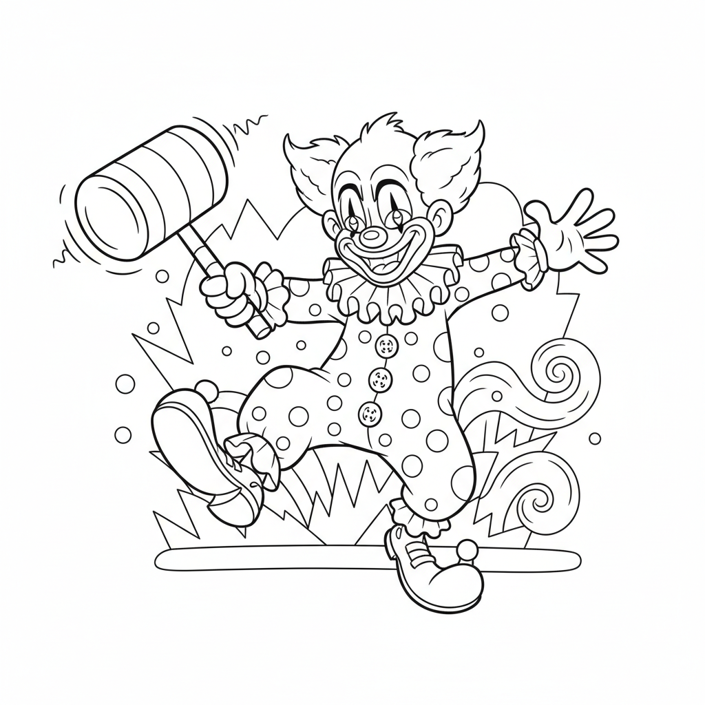 Coloriage coloriage clown tueur 5