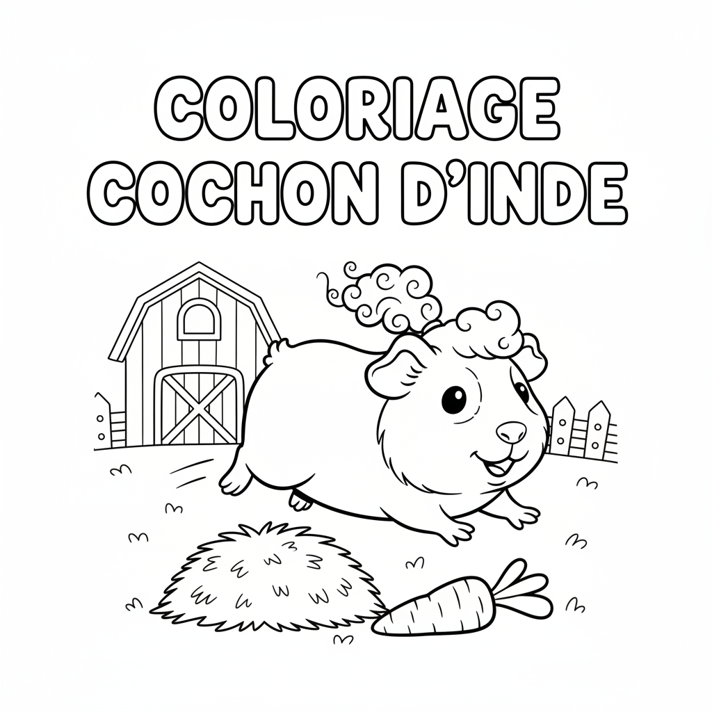 Coloriage coloriage cochon d'inde 5