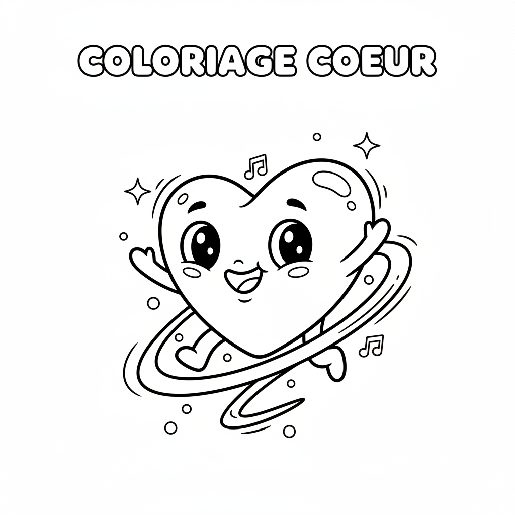 Coloriage coloriage coeur 5