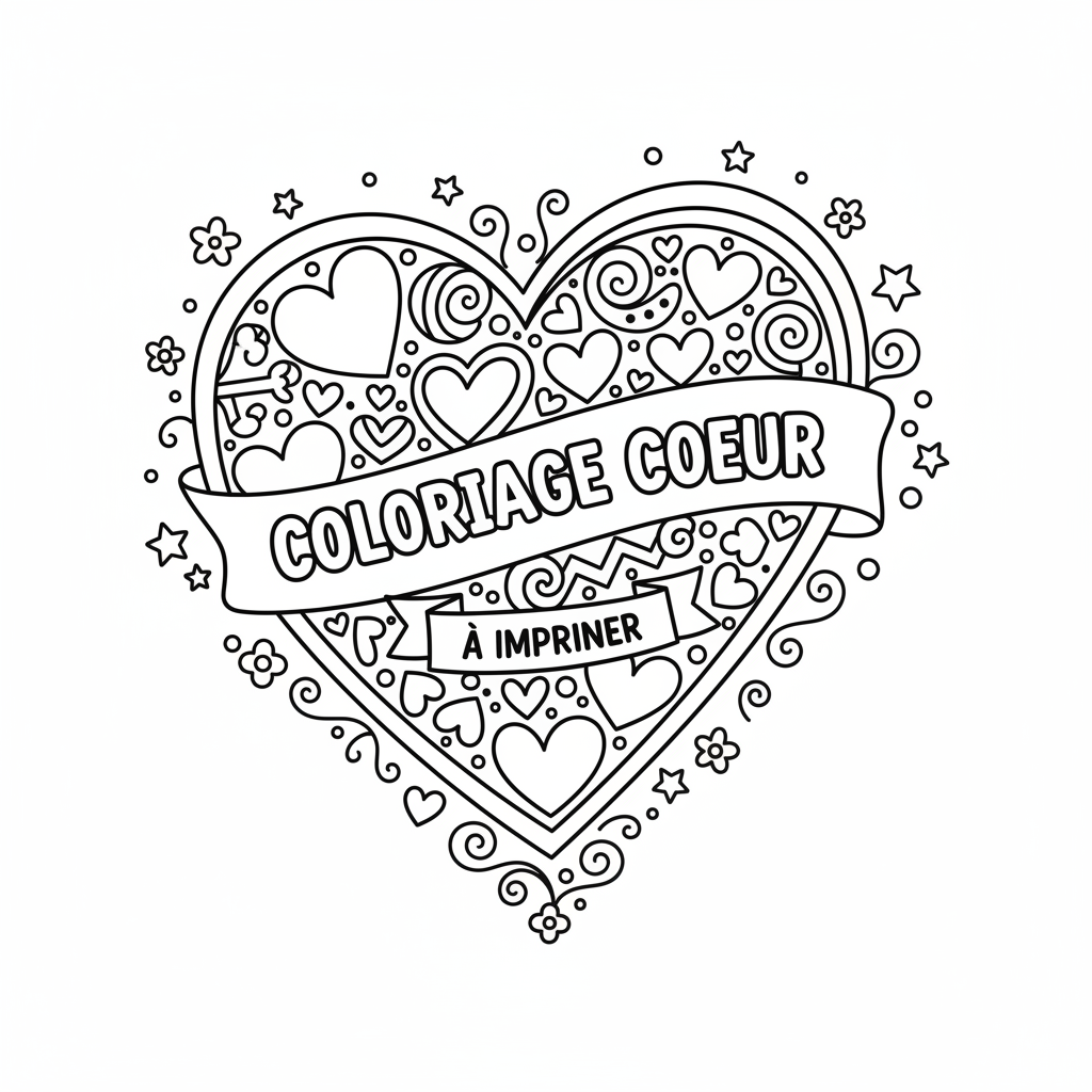 Coloriage coloriage coeur a imprimer 2