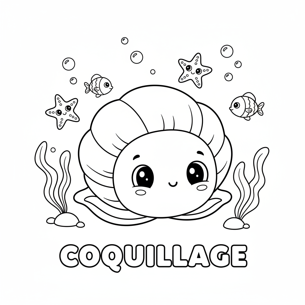 Coloriage coloriage coquillage