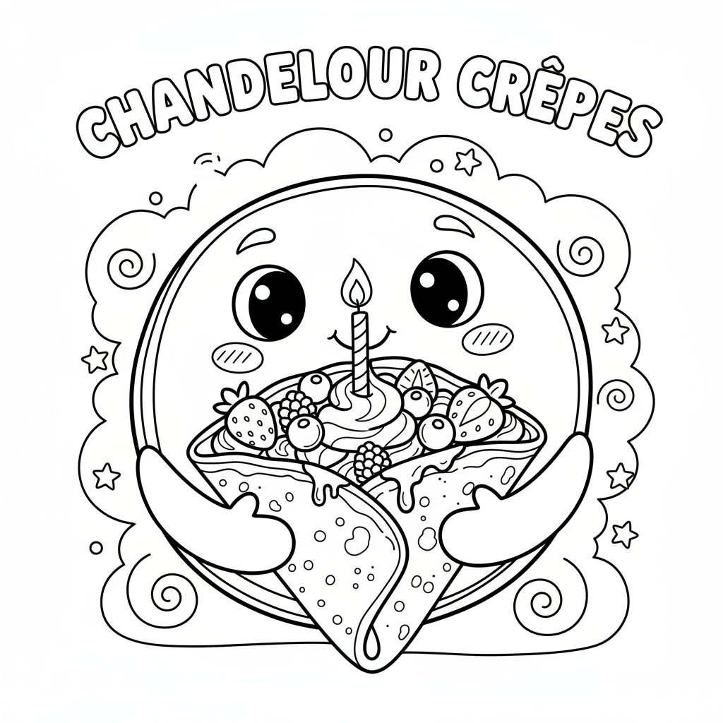 Coloriage coloriage crepe 4