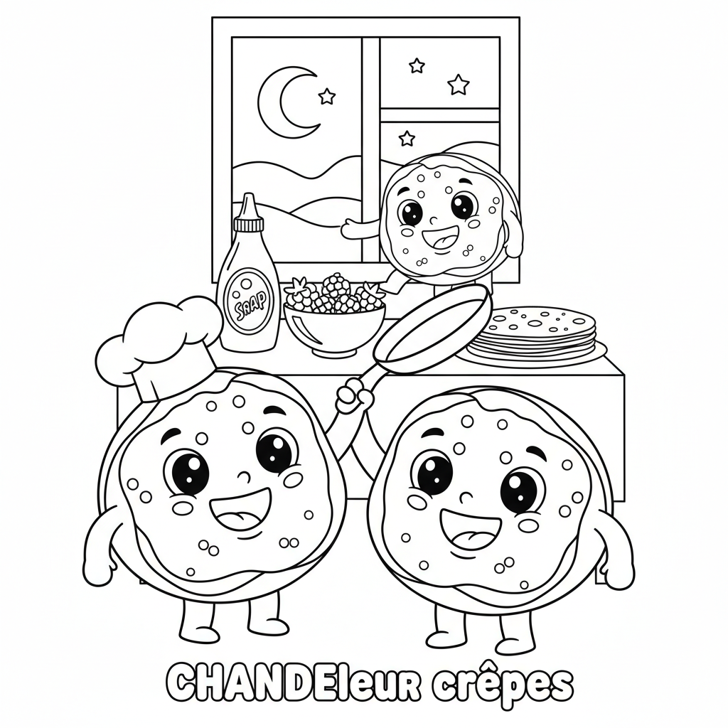 Coloriage coloriage crepes 4
