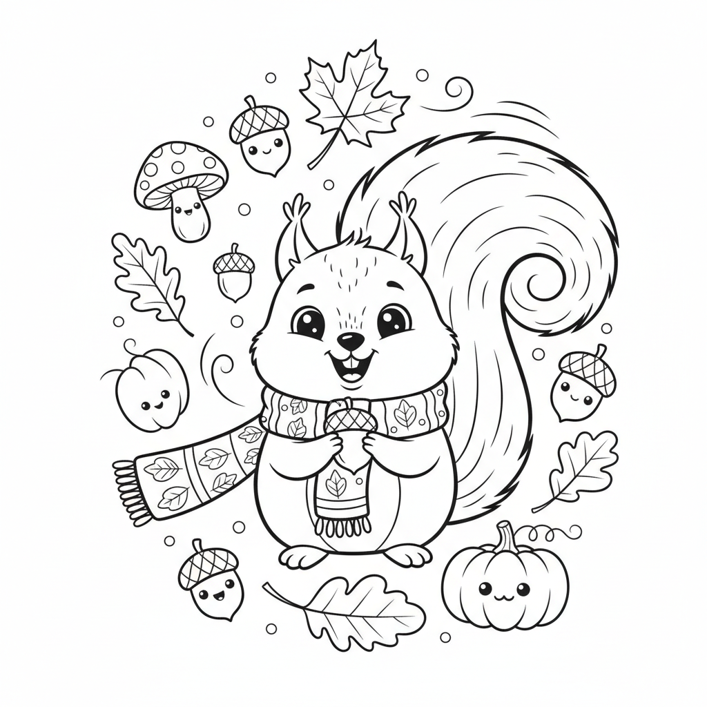 Coloriage coloriage d automne 4