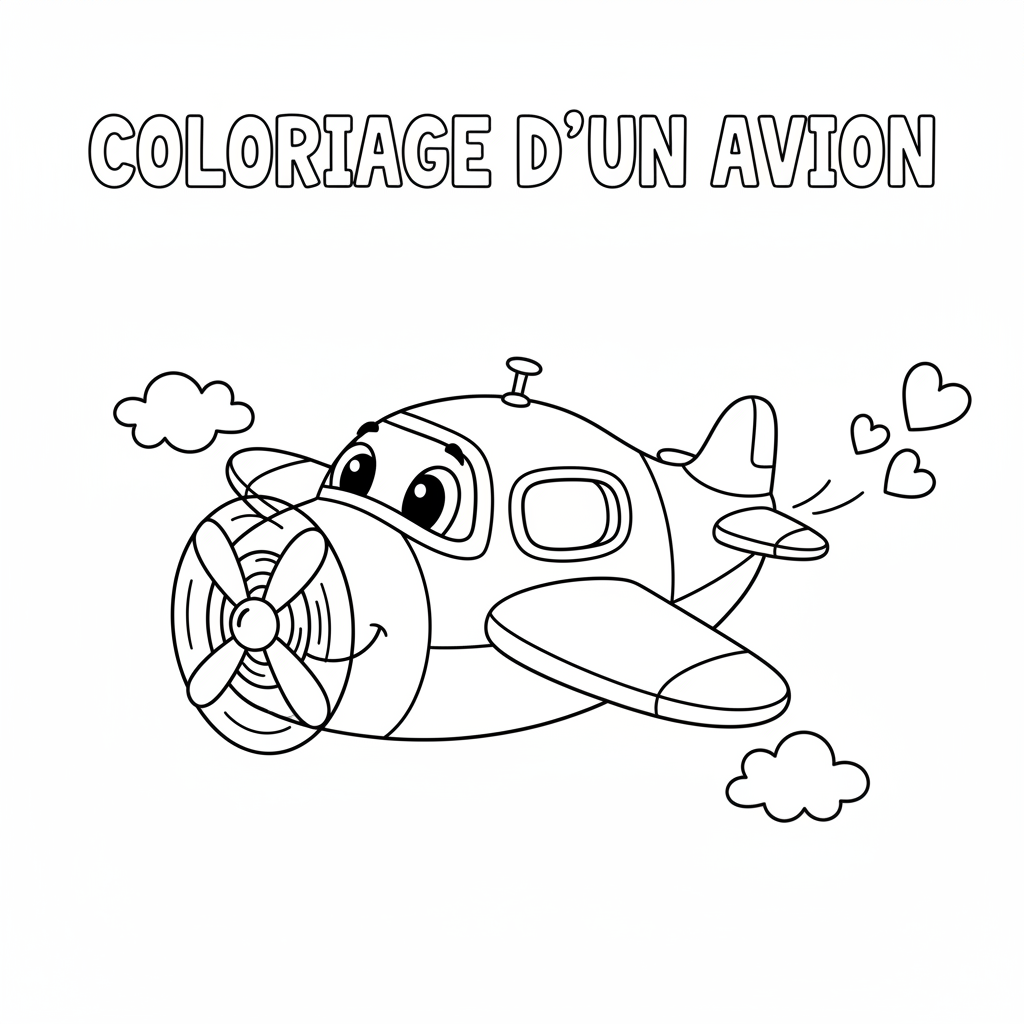Coloriage coloriage d un avion