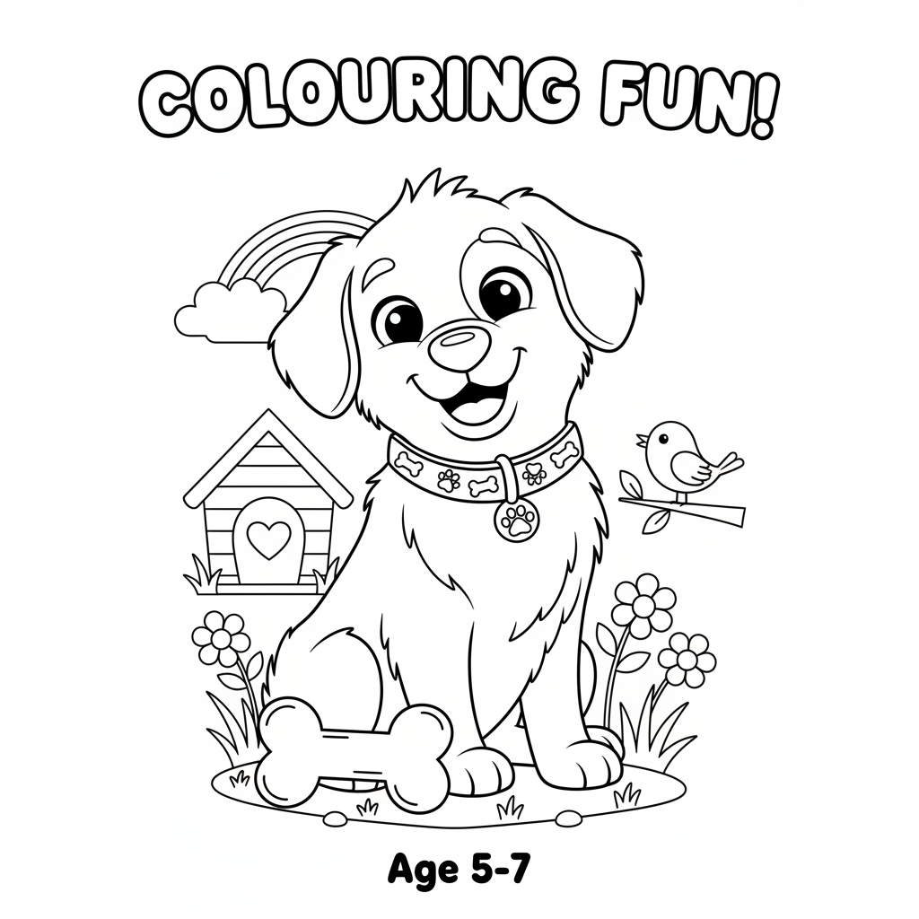 Coloriage coloriage d un chien 2