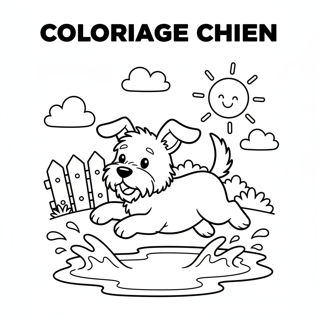 Coloriage coloriage d un chien 5