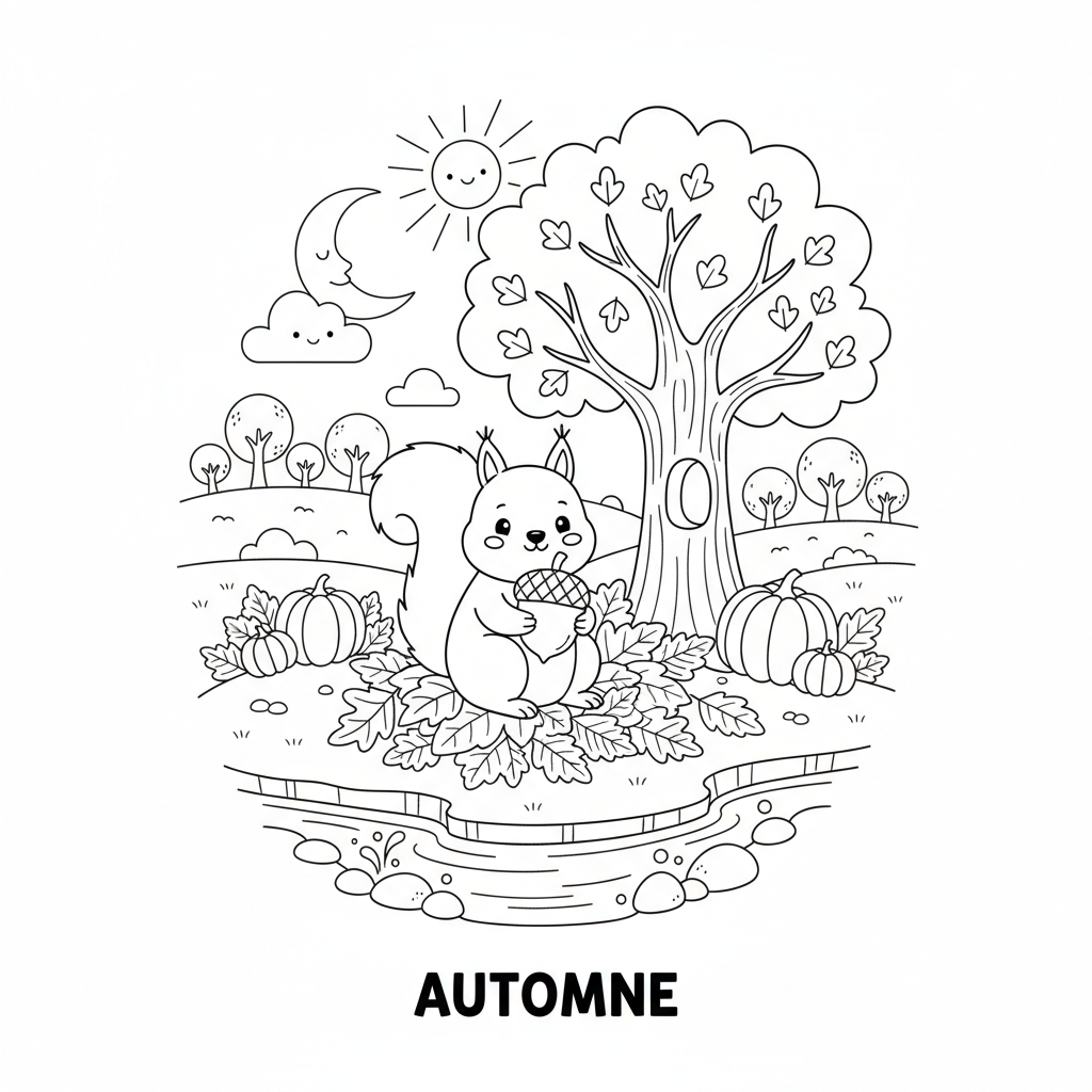 Coloriage coloriage d'automne 3