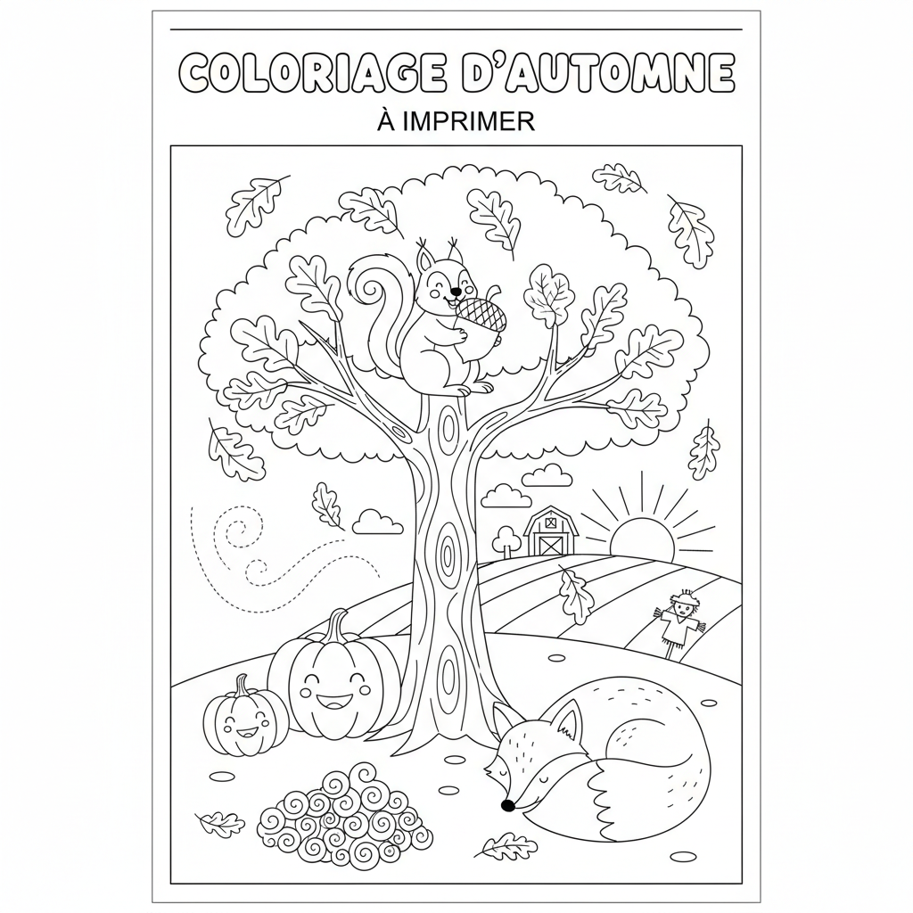 Coloriage coloriage d'automne à imprimer 2