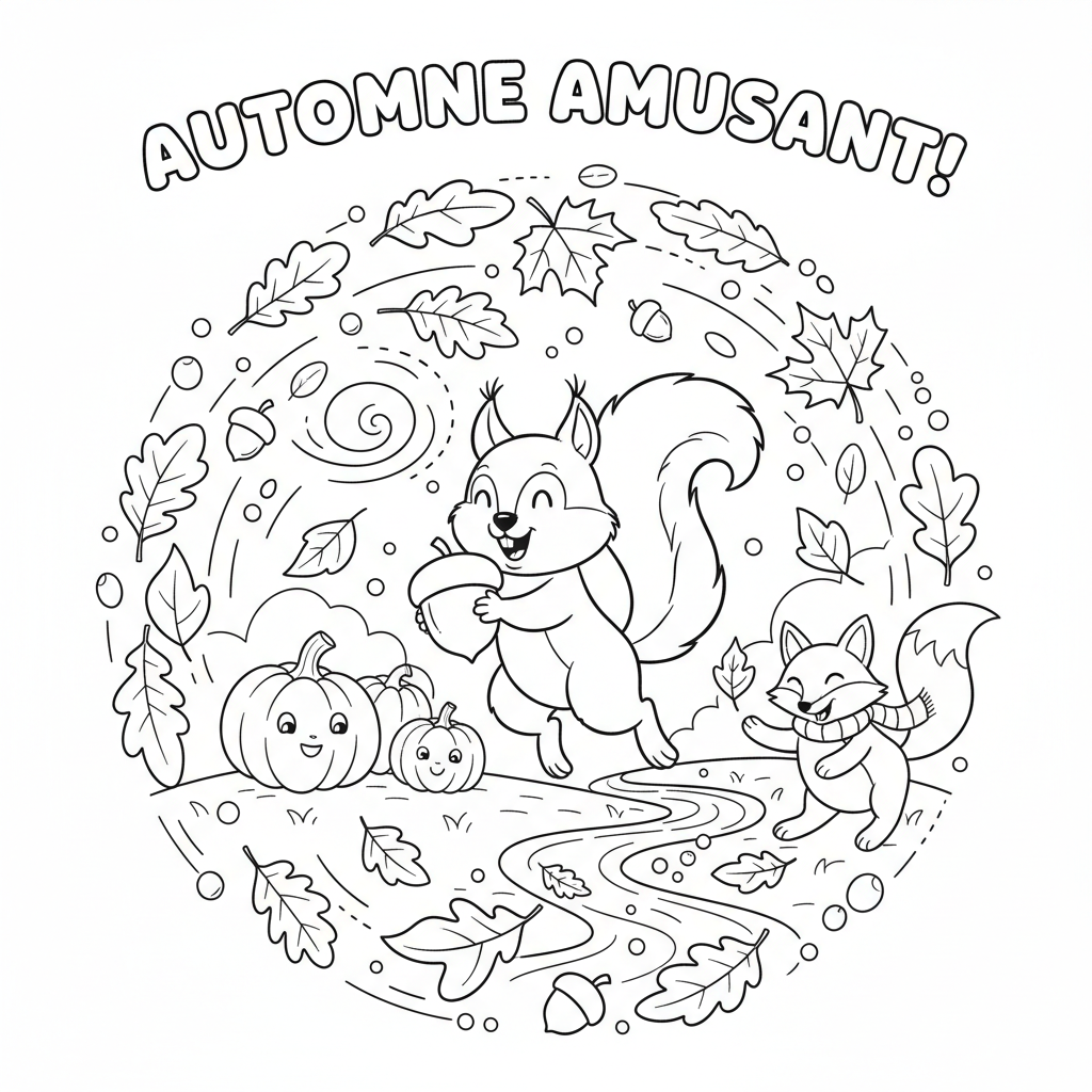 Coloriage coloriage d'automne à imprimer 5