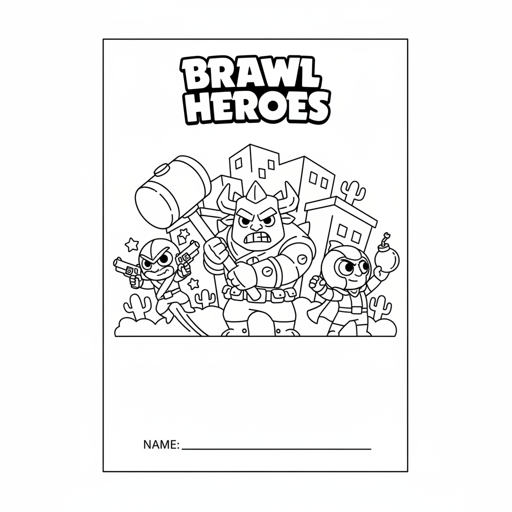 Coloriage coloriage de brawl stars 2
