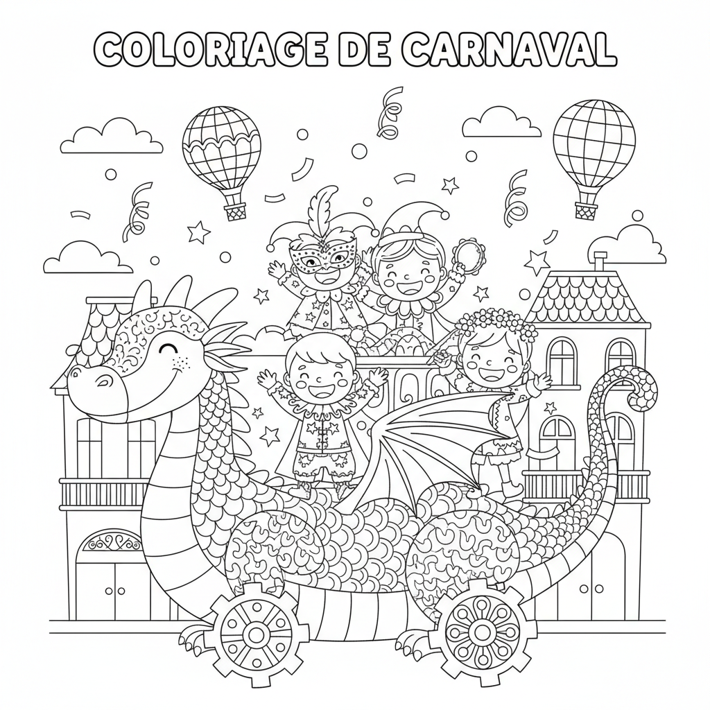 Coloriage coloriage de carnaval 2