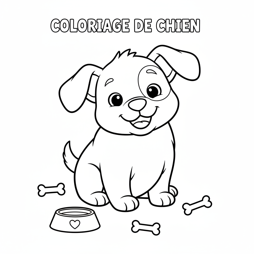 Coloriage coloriage de chien