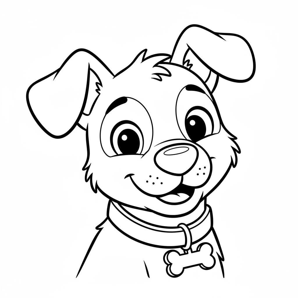 Coloriage coloriage de chien 4