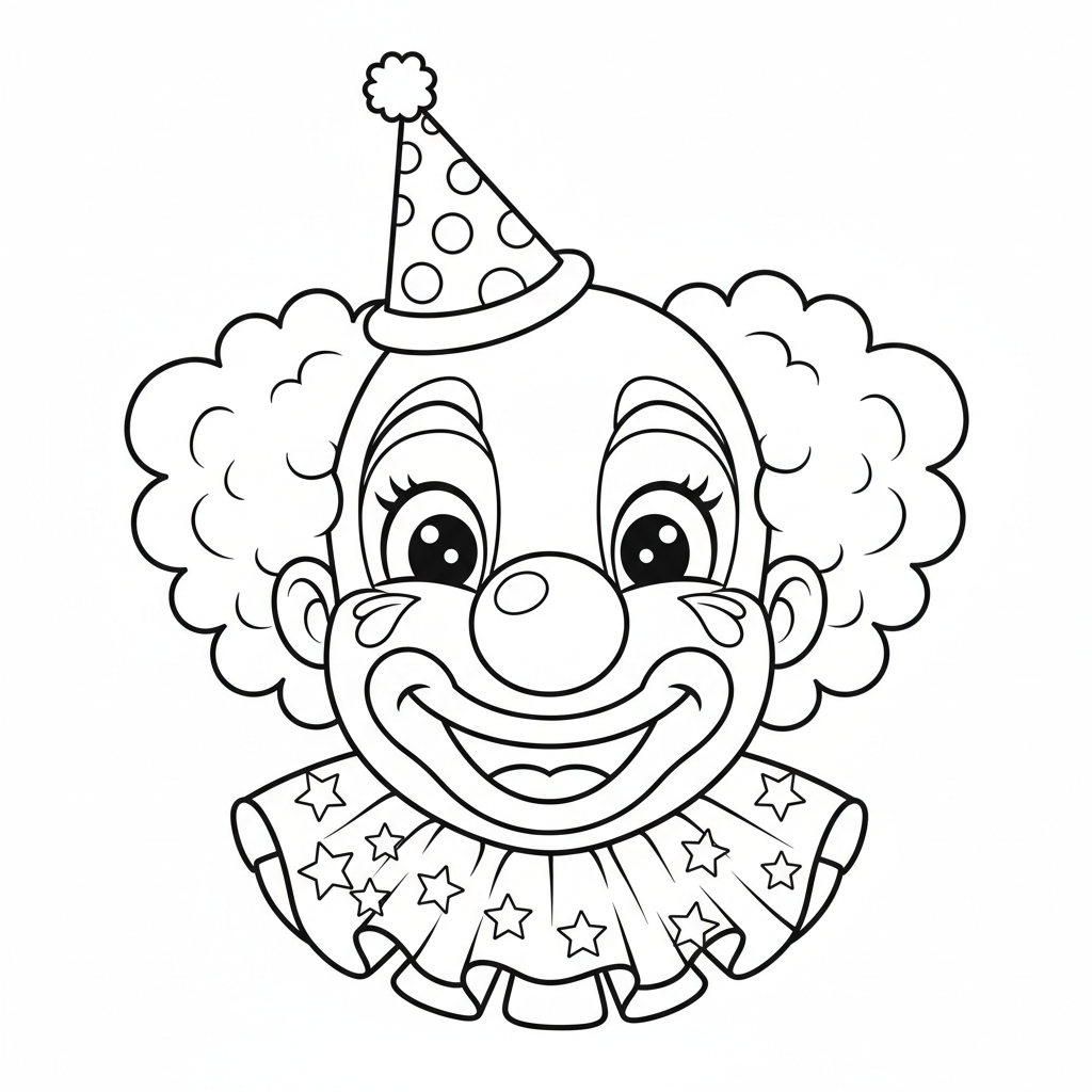 Coloriage coloriage de clown 4