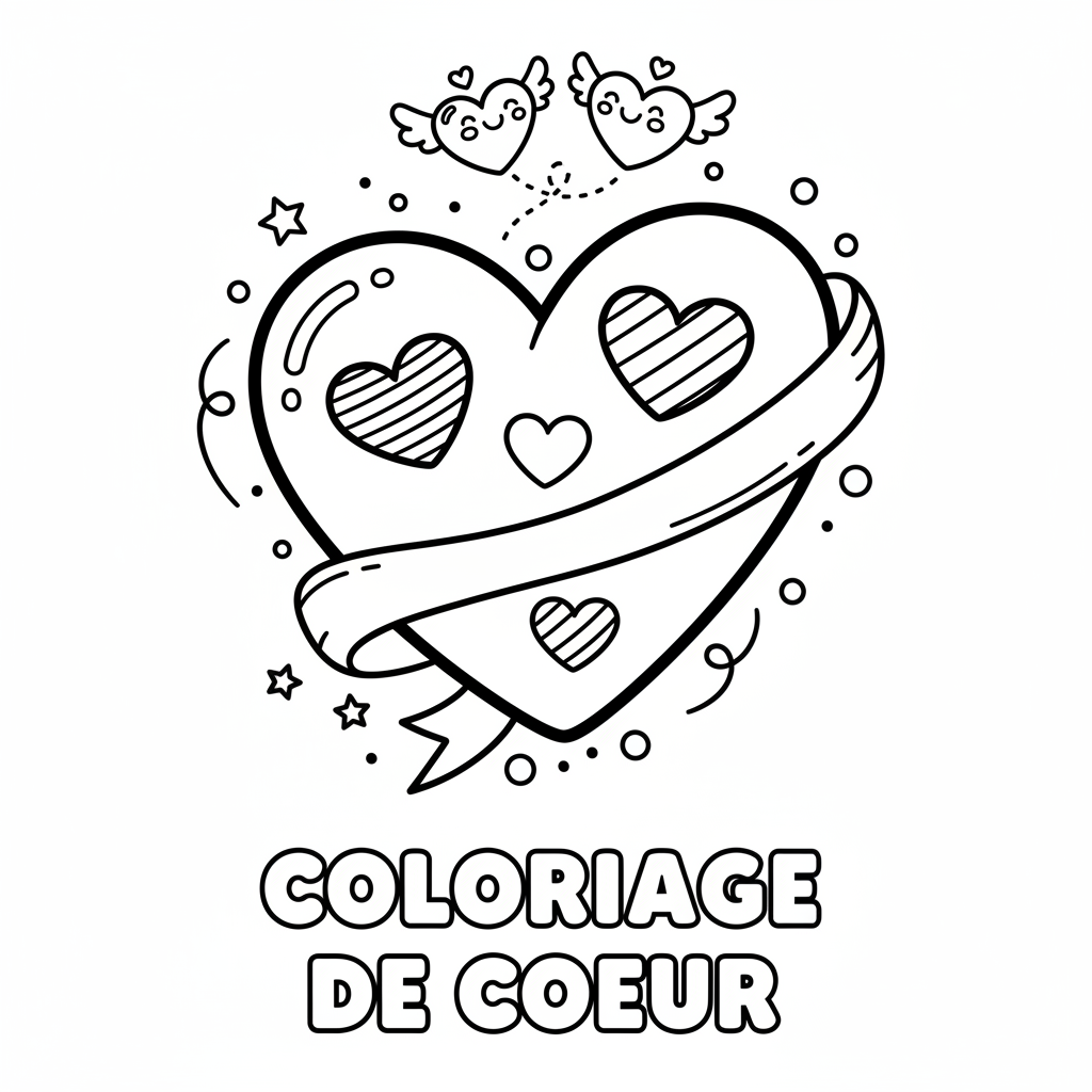 Coloriage coloriage de coeur 2