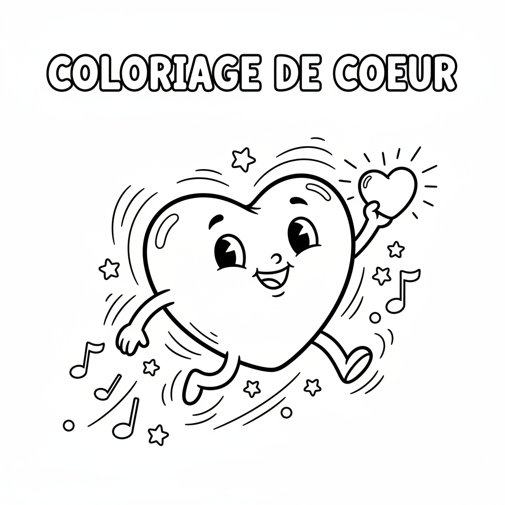 Coloriage coloriage de coeur 5