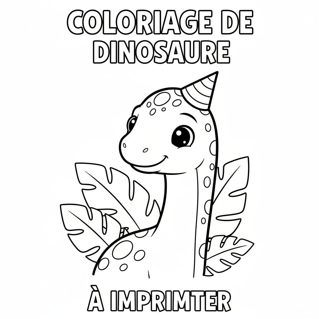 Coloriage coloriage de dinosaure à imprimer 4