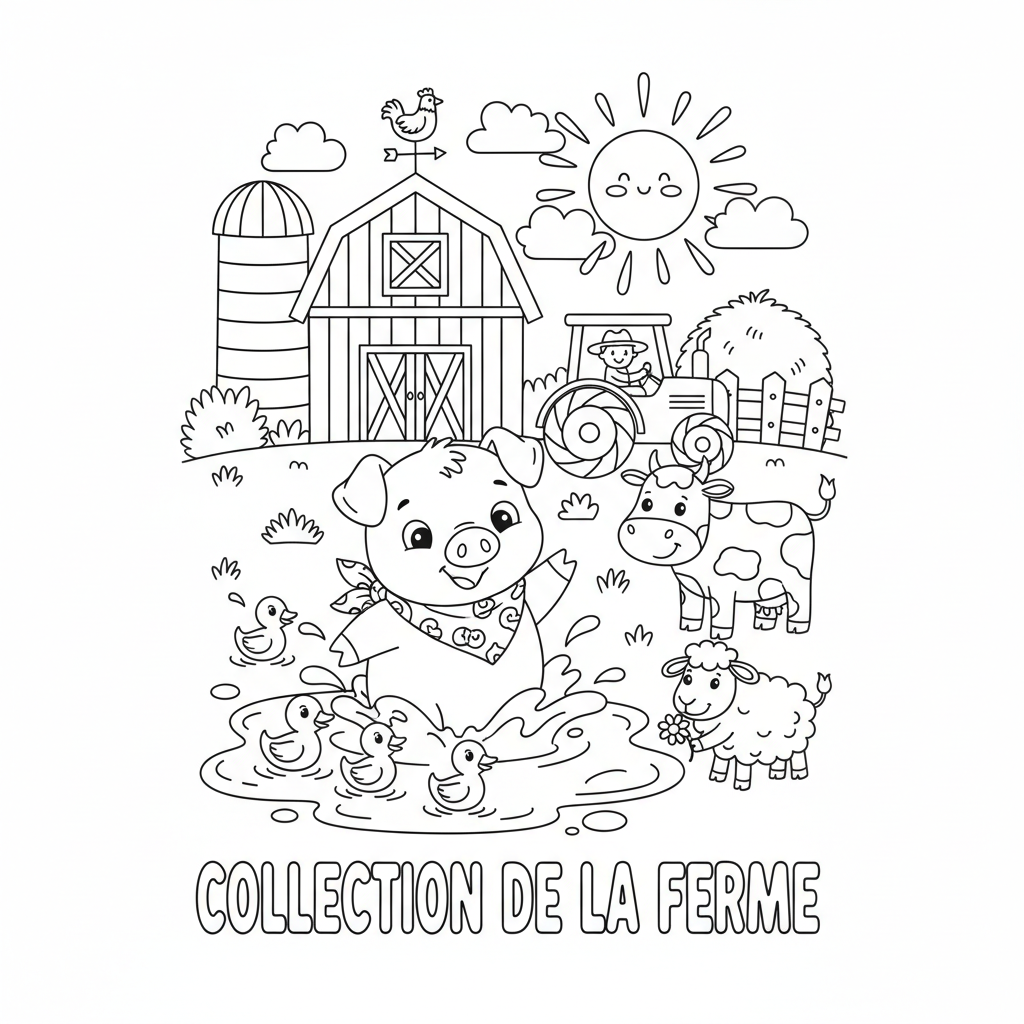 Coloriage coloriage de ferme 2