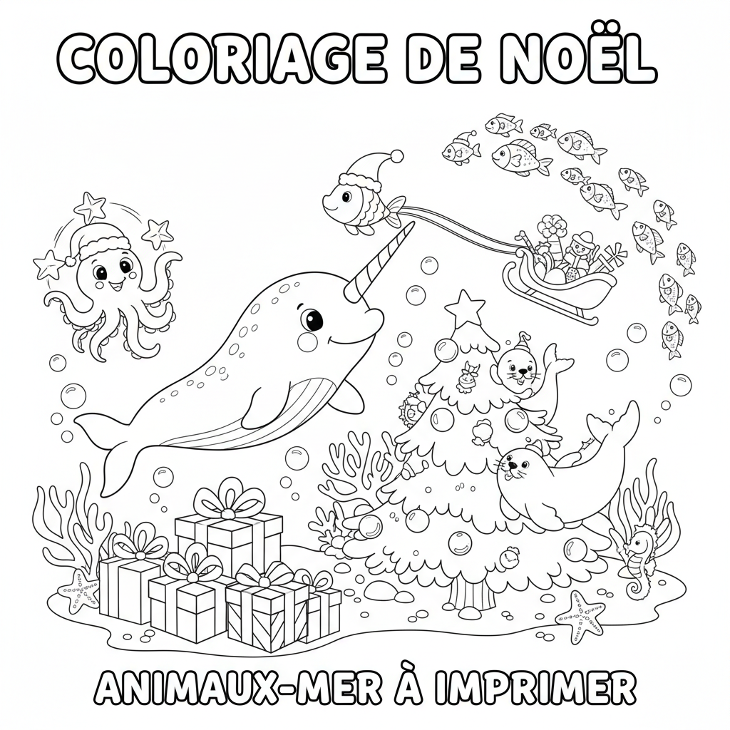Coloriage coloriage de noel à imprimer gratuit 5