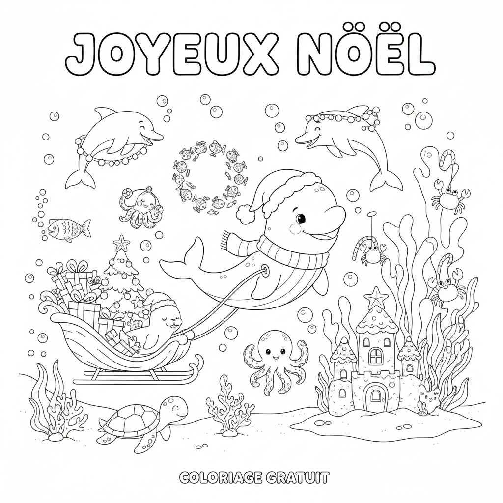 Coloriage coloriage de noel a imprimer gratuitement 2