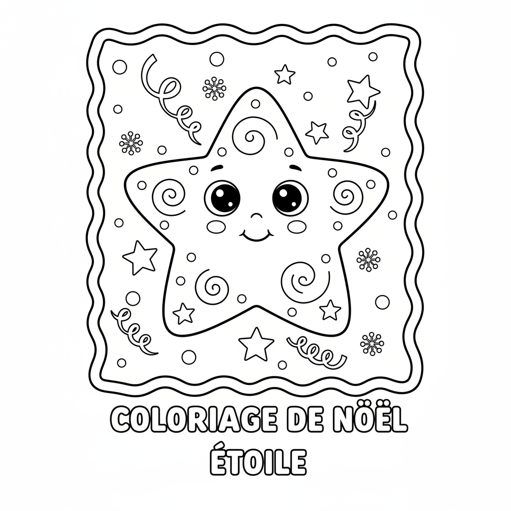 Coloriage coloriage de noel etoile
