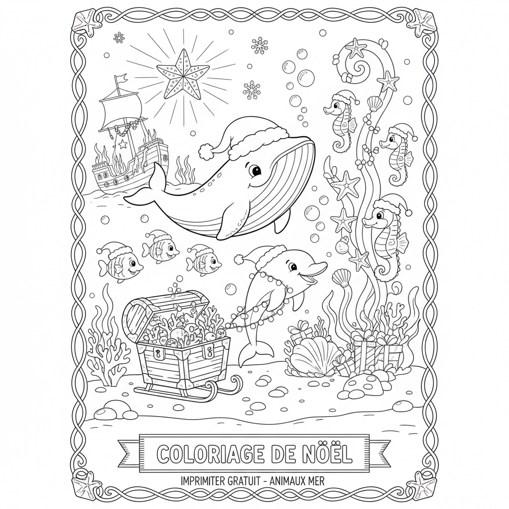 Coloriage coloriage de noel imprimer gratuit 2