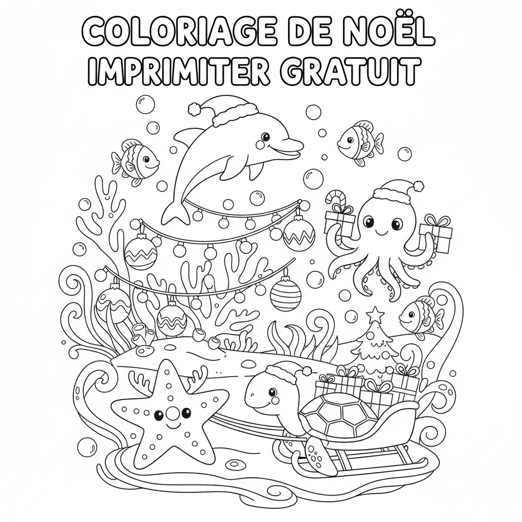 Coloriage coloriage de noel imprimer gratuit 5