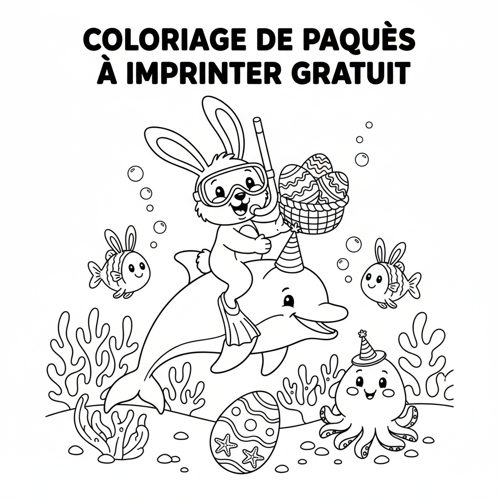 Coloriage coloriage de paques à imprimer gratuit