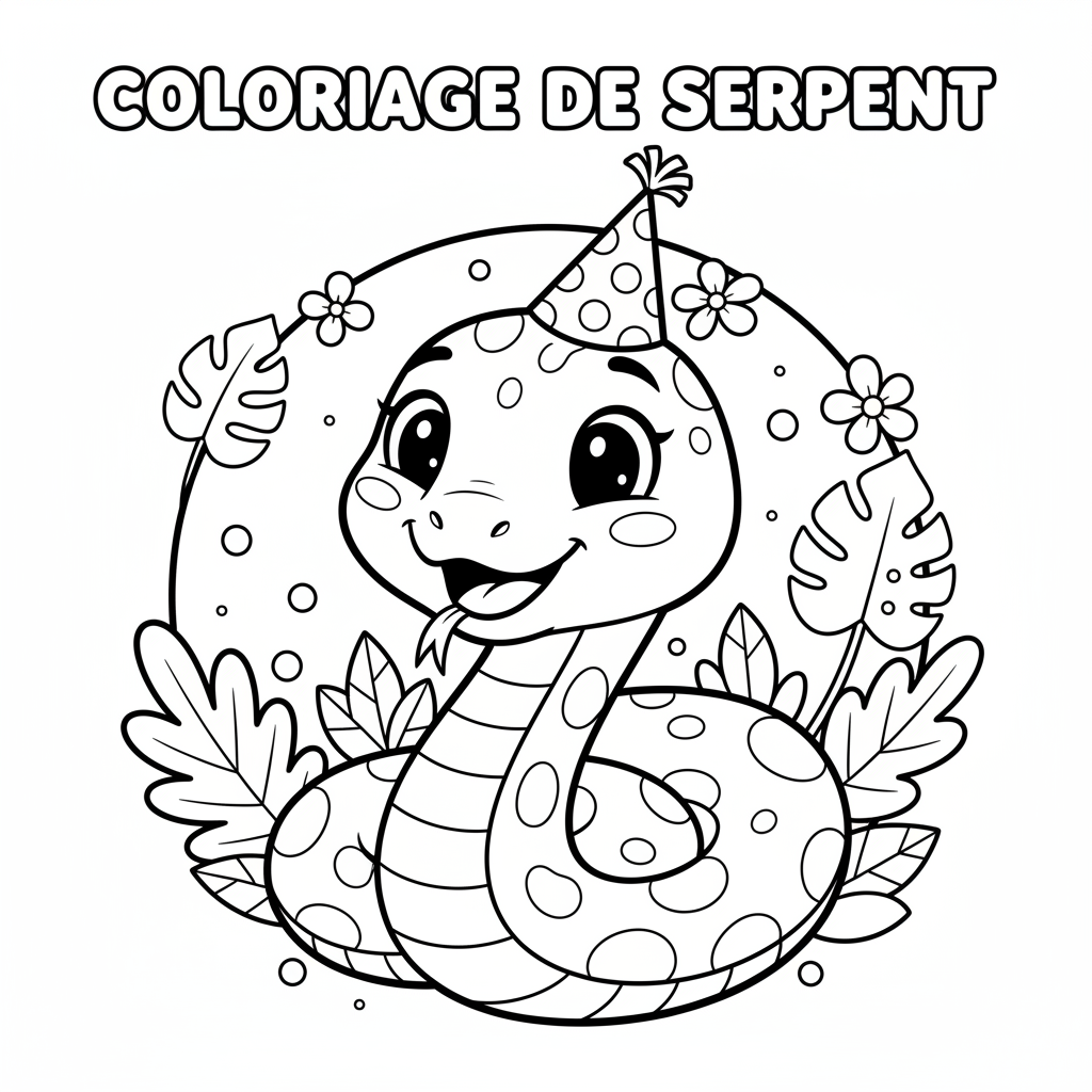 Coloriage coloriage de serpent 4