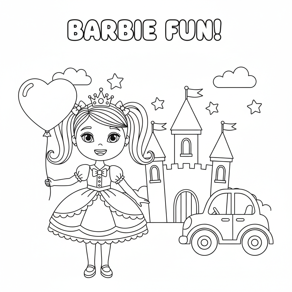 Coloriage coloriage des barbie