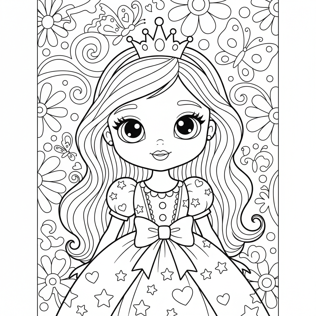 Coloriage coloriage des barbie 4
