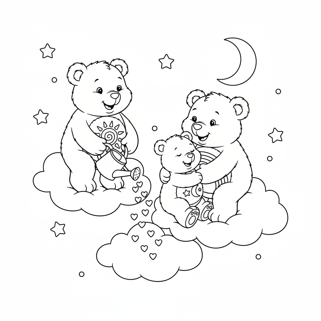 Coloriage coloriage des bisounours 2