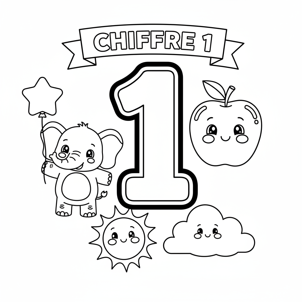 Coloriage coloriage des nombres