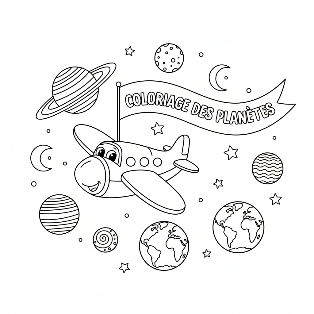 Coloriage coloriage des planetes 2