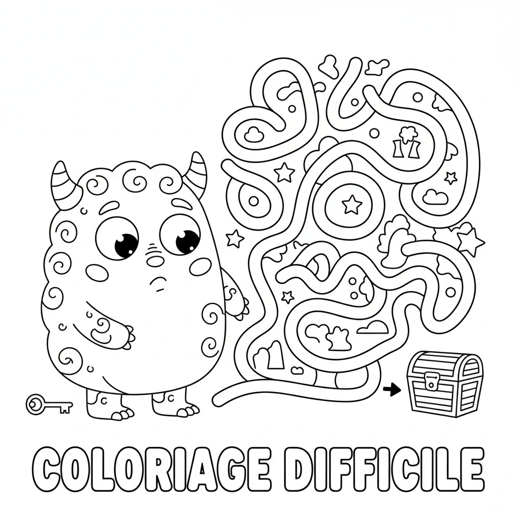 Coloriage coloriage difficile à imprimer
