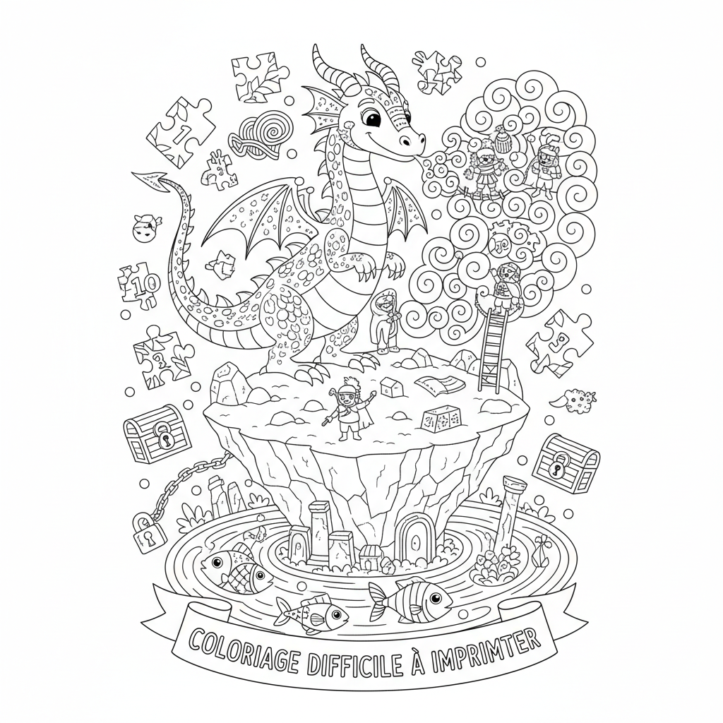 Coloriage coloriage difficile à imprimer 2